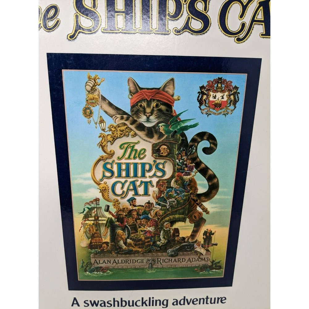 Richard Adams The‎ Ship's Cat Watership Down Book Store Display Sign Standee VTG - Picture 5 of 12